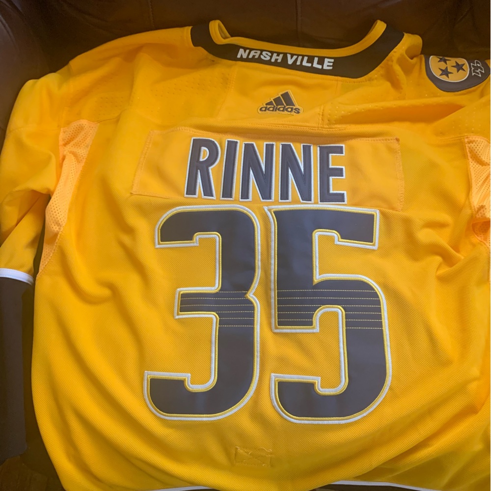 Vintage Pekka jersey with the ALLSTAR and Stanley Cup patch on it. Super Rare!!